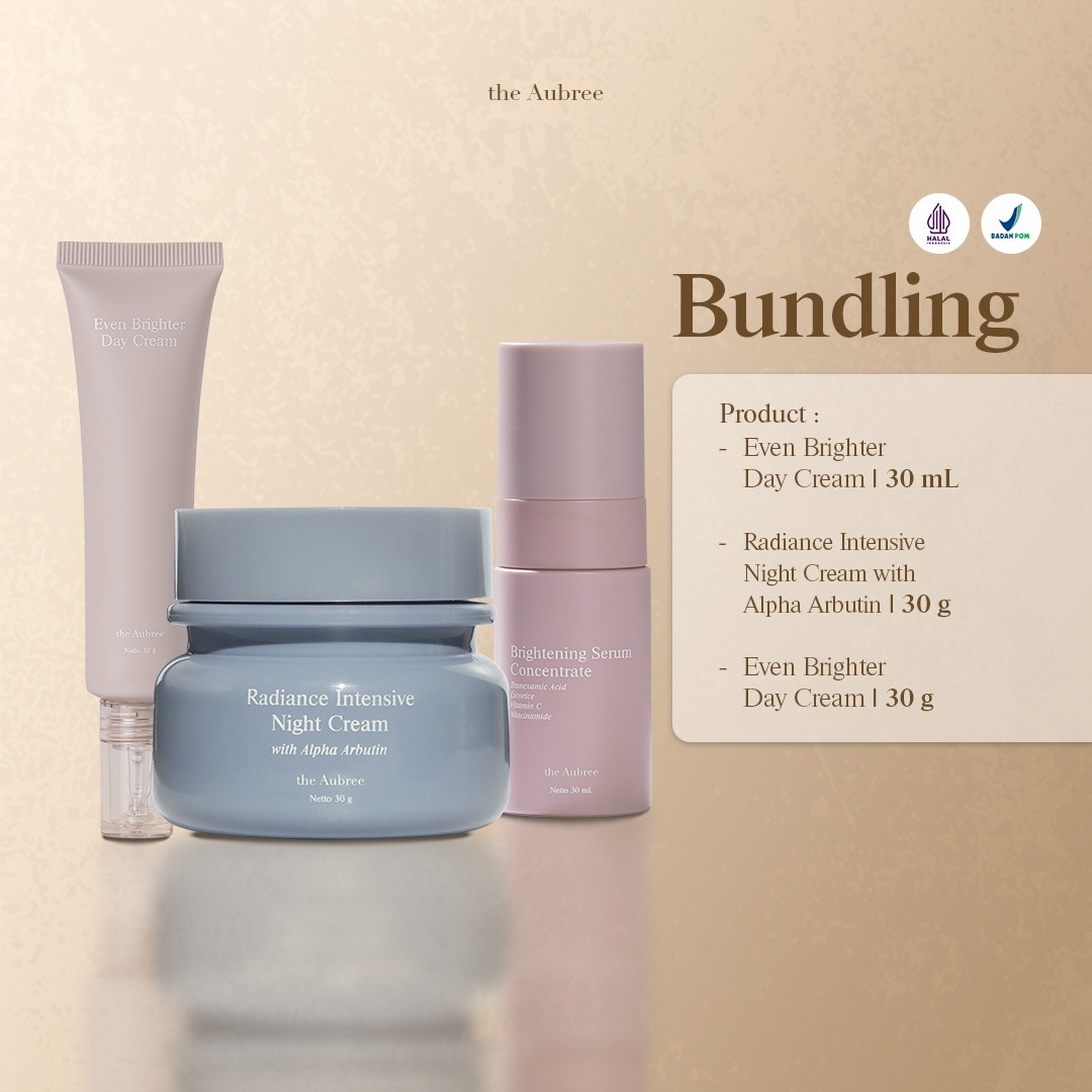 The Aubree Product Bundling ISI 3 Radiance Intensive Night Cream with Alpha Arbutin 30g