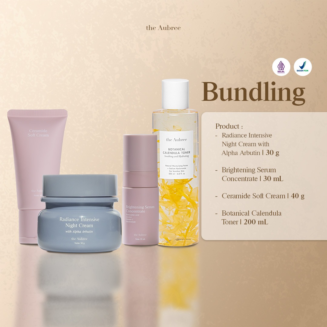 The Aubree Product Bundling ISI 4 Radiance Intensive Night Cream with Alpha Arbutin 30g