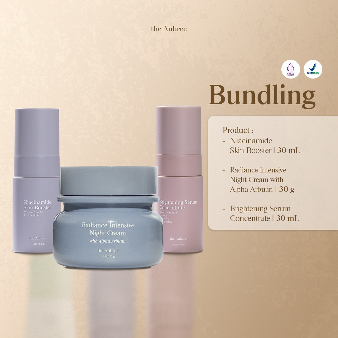 The Aubree Product Bundling ISI 3 Radiance Intensive Night Cream with Alpha Arbutin 30g