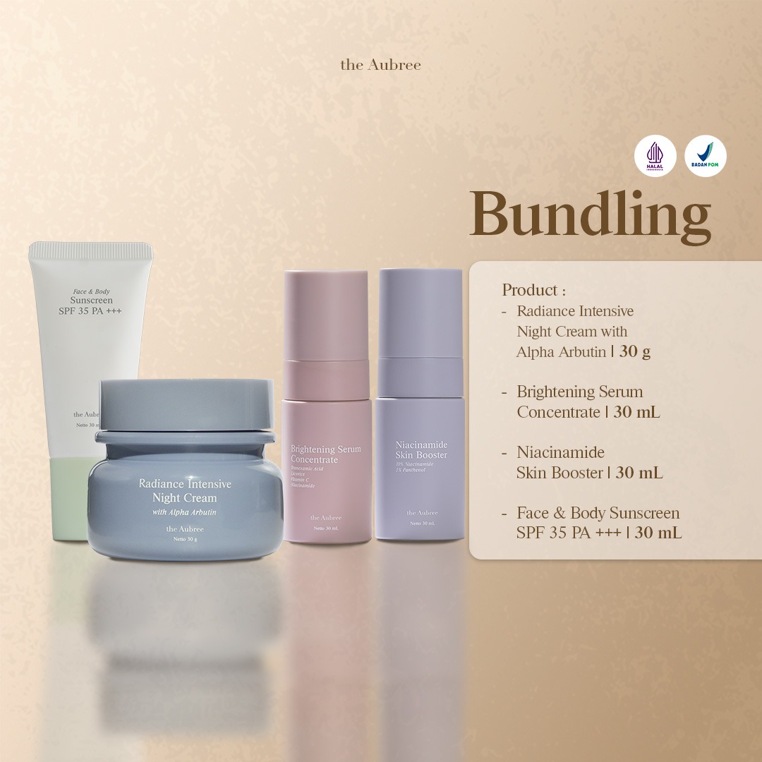 The Aubree Product Bundling ISI 4 Radiance Intensive Night Cream with Alpha Arbutin 30g