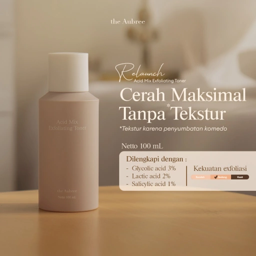 Image of The Aubree Acid Mix Exfoliating Toner 100 ml Toner Pencerah Wajah