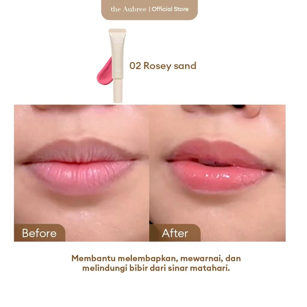 The Aubree Peptide Lip Glow  10mL Natural oil  Vitamin C & E  treatment gloss oil