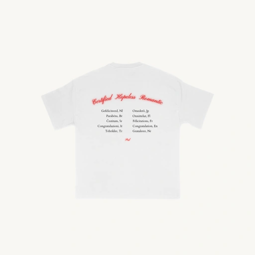 Image of Certified Hopeless Romantic - Broken White Tee
