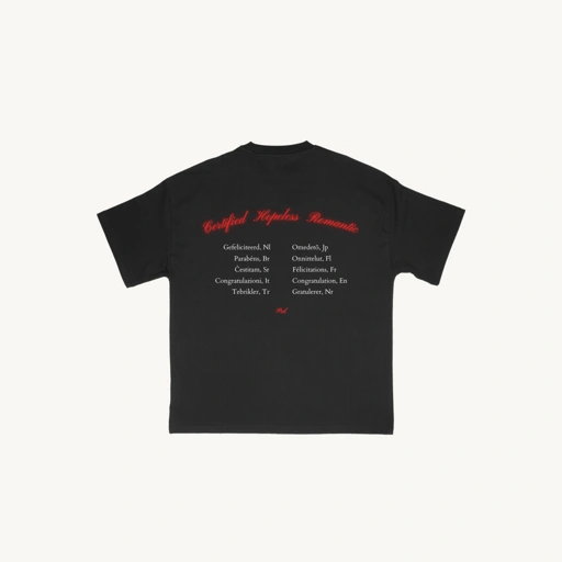 Image of Certified Hopeless Romantic - Black Tee