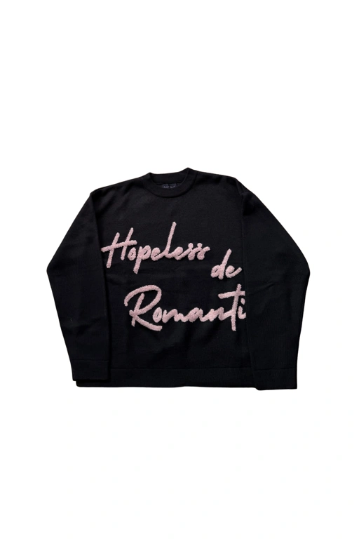 Image of Valentines Hopeless Romantic - Black Knitwear
