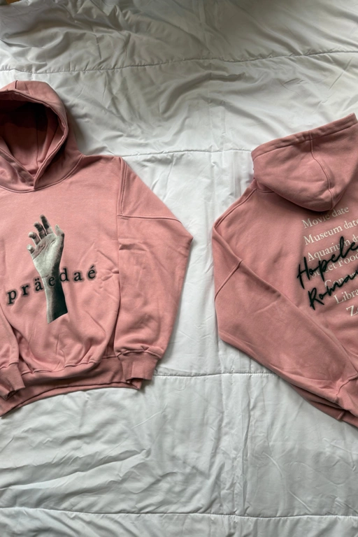 Image of Valentines Hopeless Romantic -  Pink Hoodie