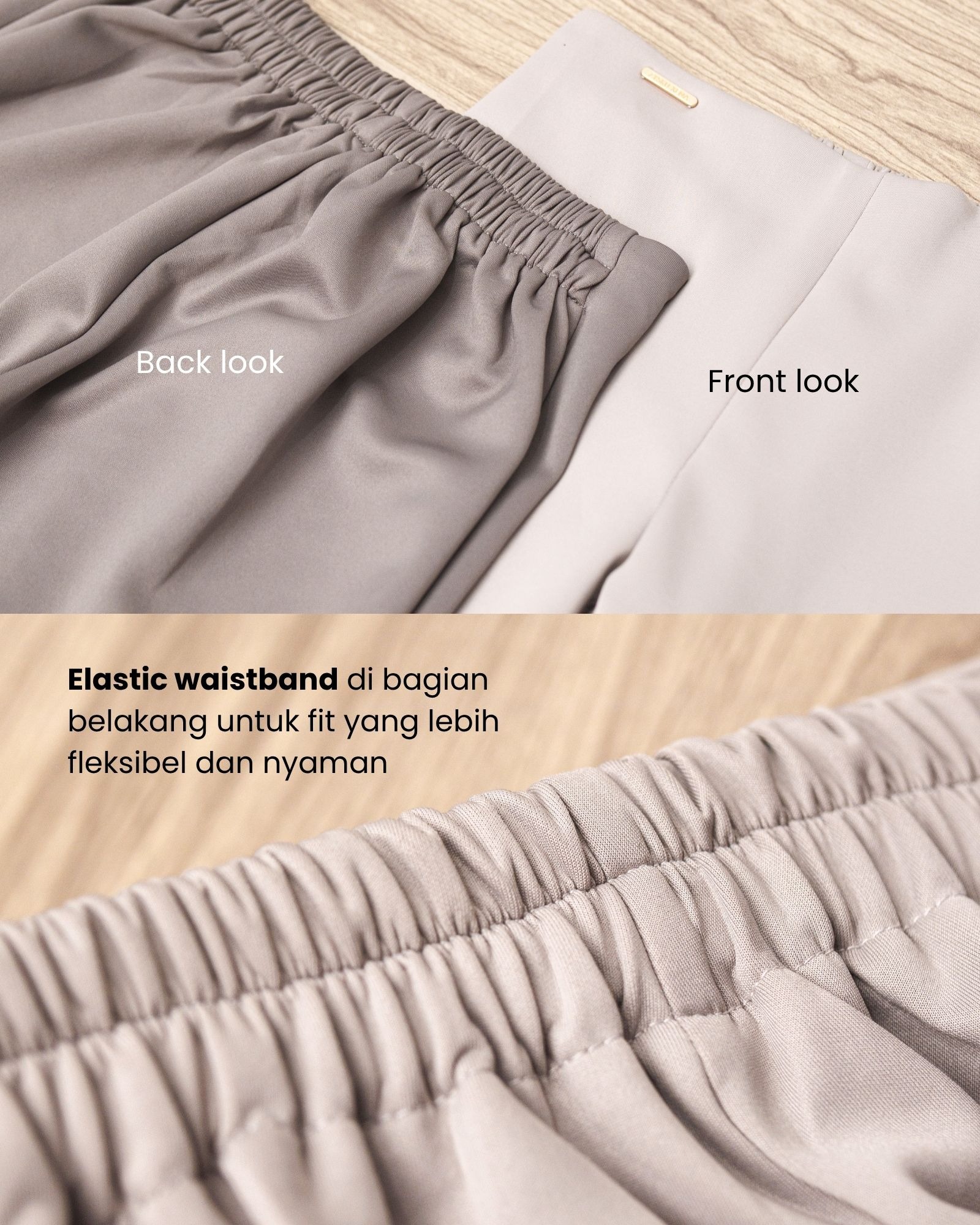 Zysku Xena | Alya Pants | Minor Defect | Celana Panjang Kantor Wanita Flare Cutbray Scuba