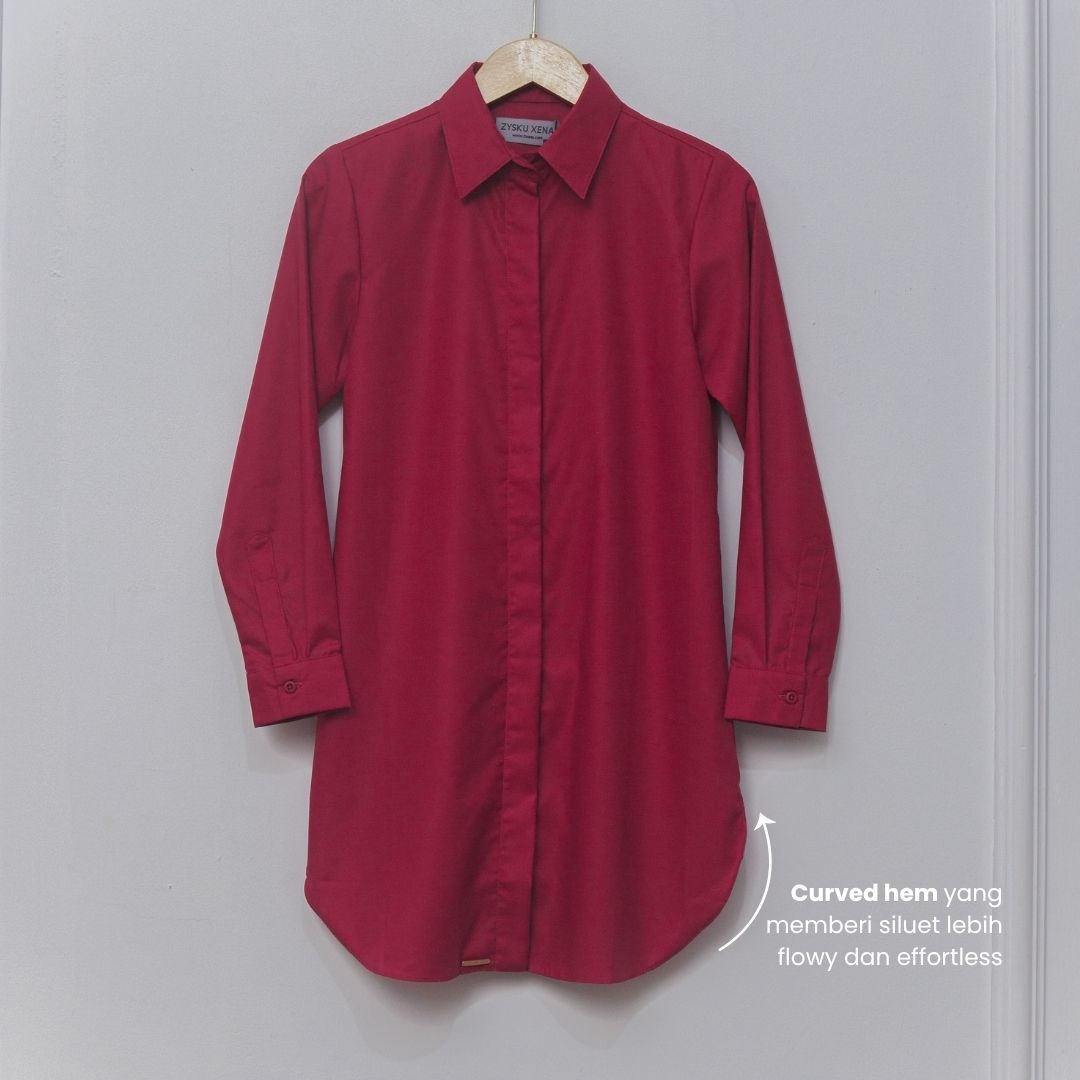Zysku Xena | Basic Shirt 16 Warna - Color Group 1 | Kemeja Kerja Polos Kantor Wanita Lengan Panjang