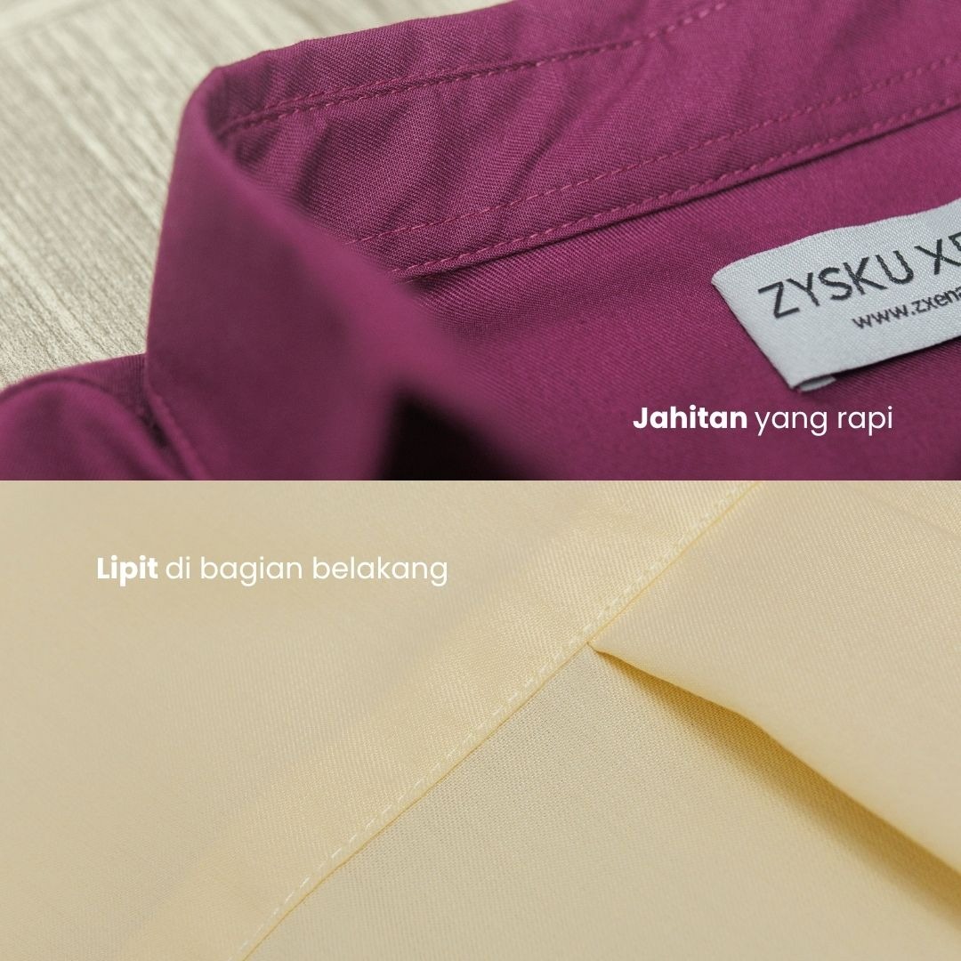 Zysku Xena | Basic Shirt 16 Warna - Color Group 1 | Kemeja Kerja Polos Kantor Wanita Lengan Panjang