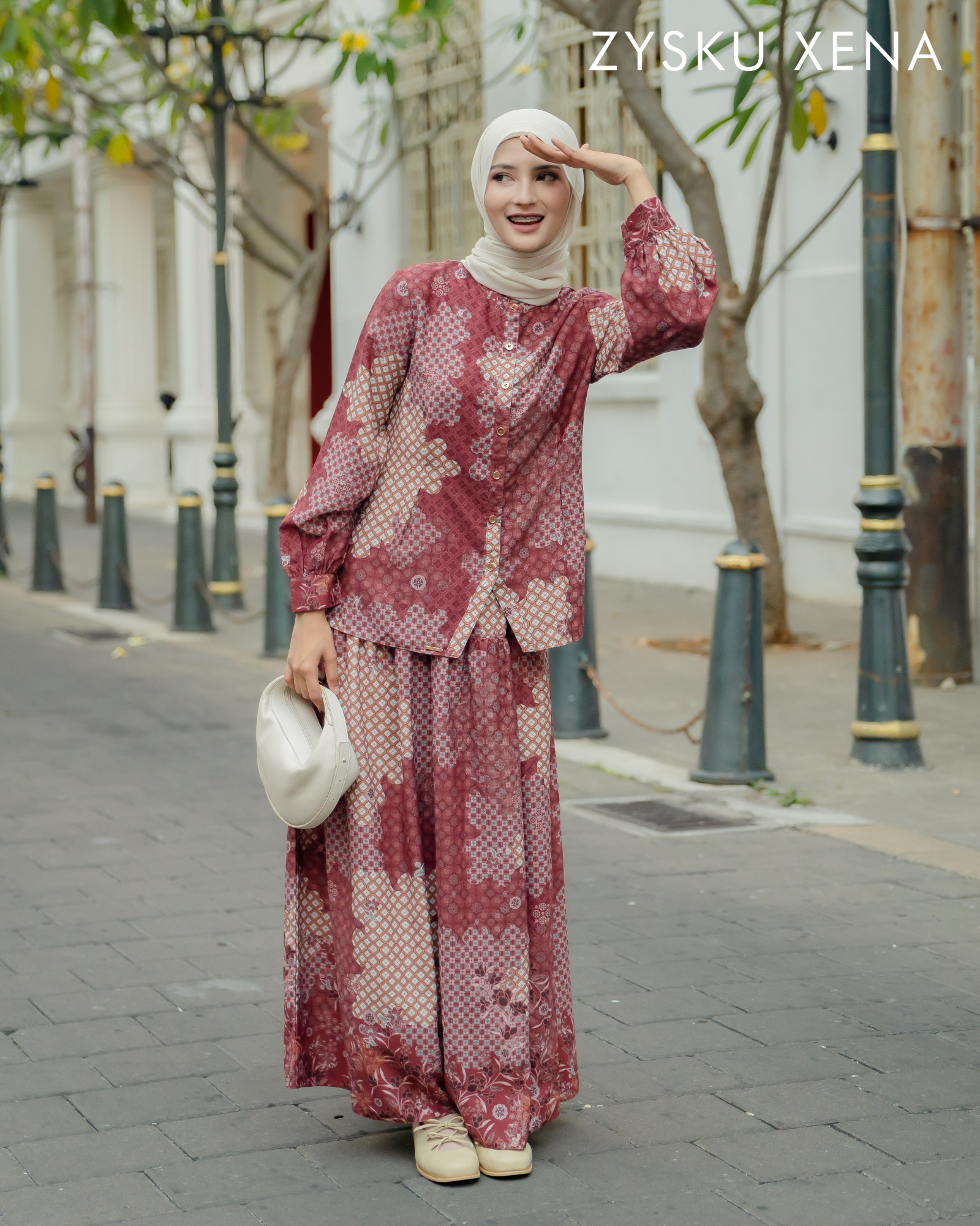 Zysku Xena | Rona One Set - 5 Warna | Setelan Print Batik Inspired Agustusan