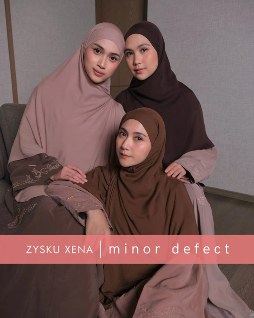Zysku Xena | Minor Defect | Halwa Khiban - 12 Warna | Khimar Bandana Lyocell Tencel & Ecovero Syari x Nisacookie