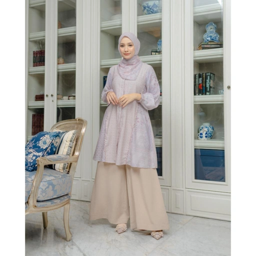 Image of Zysku Xena | (PAYET) Chahana Tunic | Sarimbit Atasan Kancing Depan Busui Friendly