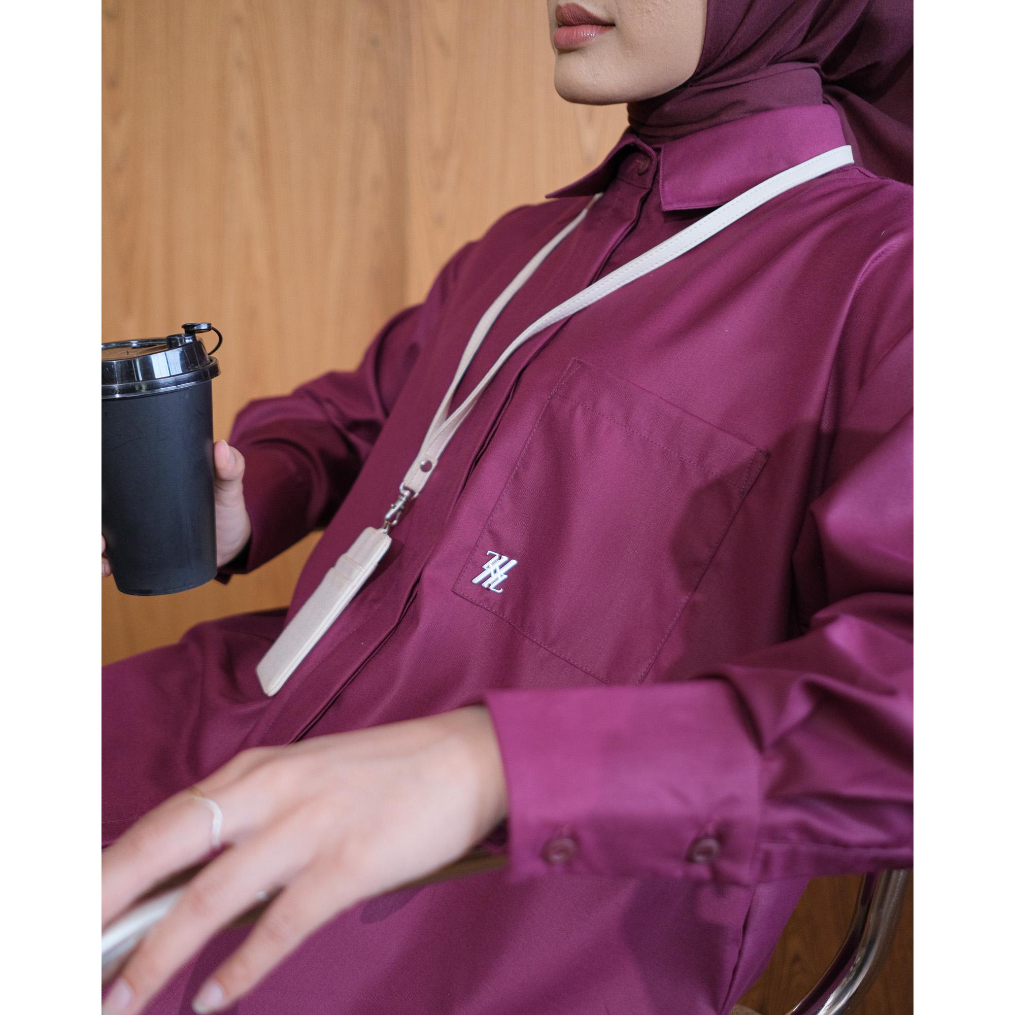 Zysku Xena | Minor Defect | Basic Oversized Shirt - 15 Warna | Kemeja Kerja Polos Kantor Wanita Lengan Panjang Anti Kusut