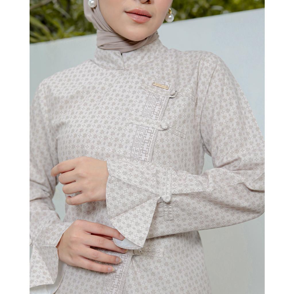 Zysku Xena | Minor Defect | Yerin Top - 3 Warna | Atasan Print Busui Friendly Lebaran Cheongsam Chinese