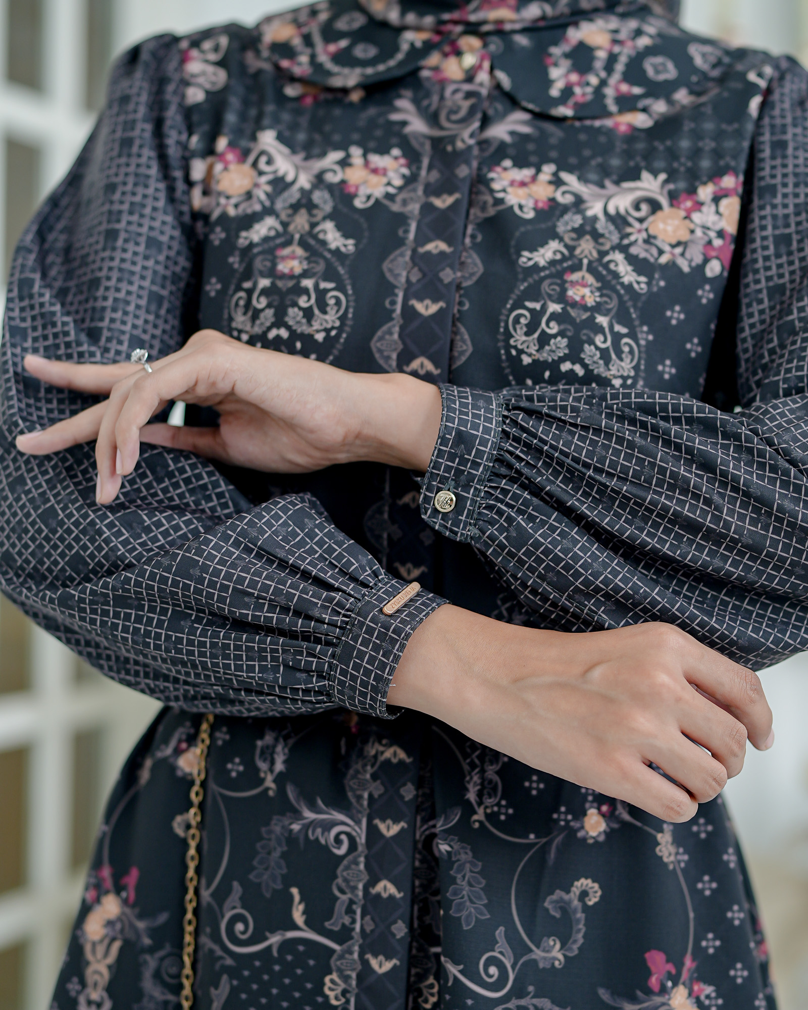 Zysku Xena | Ethereal Dress | Sarimbit Gamis Kancing Depan Busui Friendly