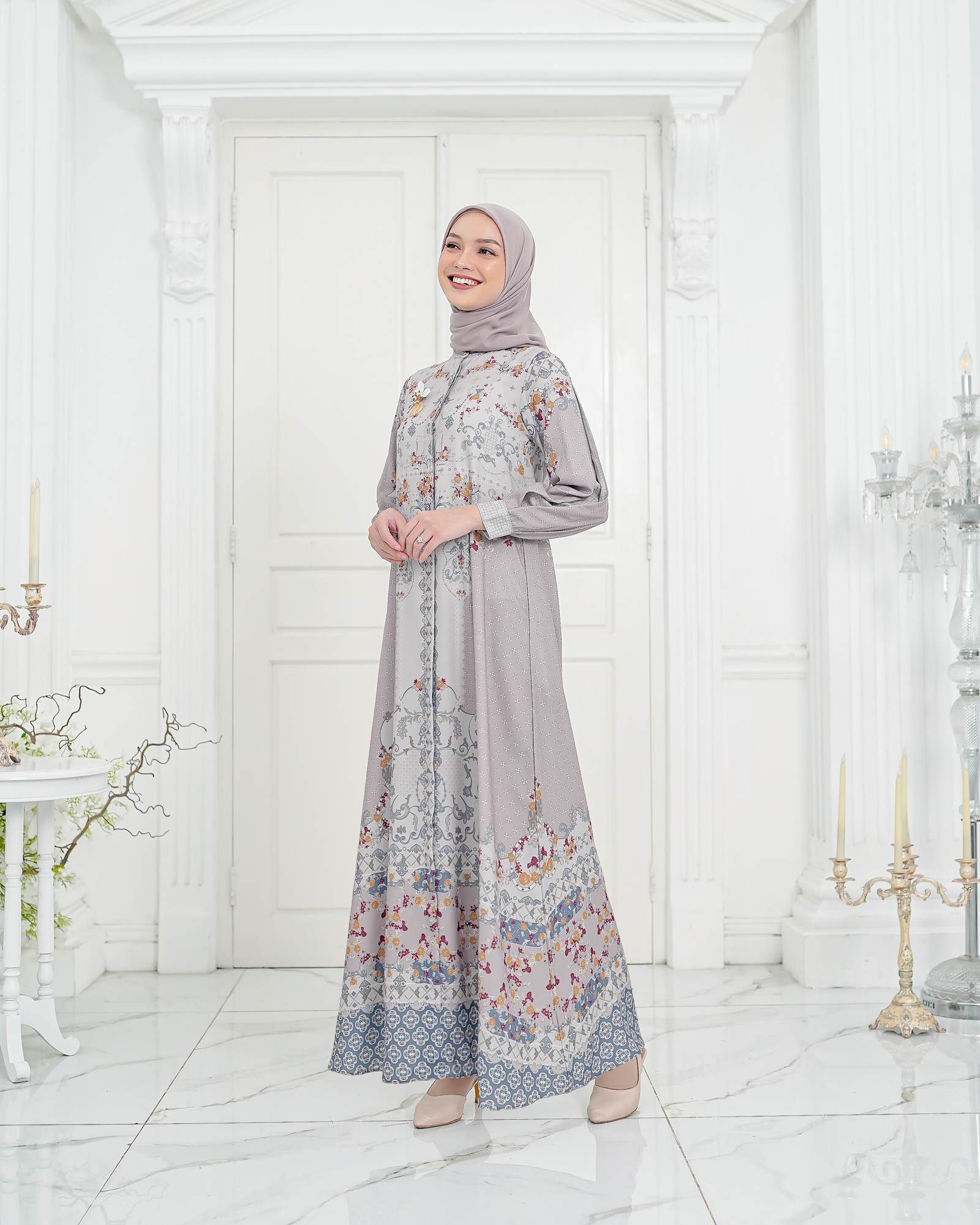 Zysku Xena | Ethereal Dress | Sarimbit Gamis Kancing Depan Busui Friendly