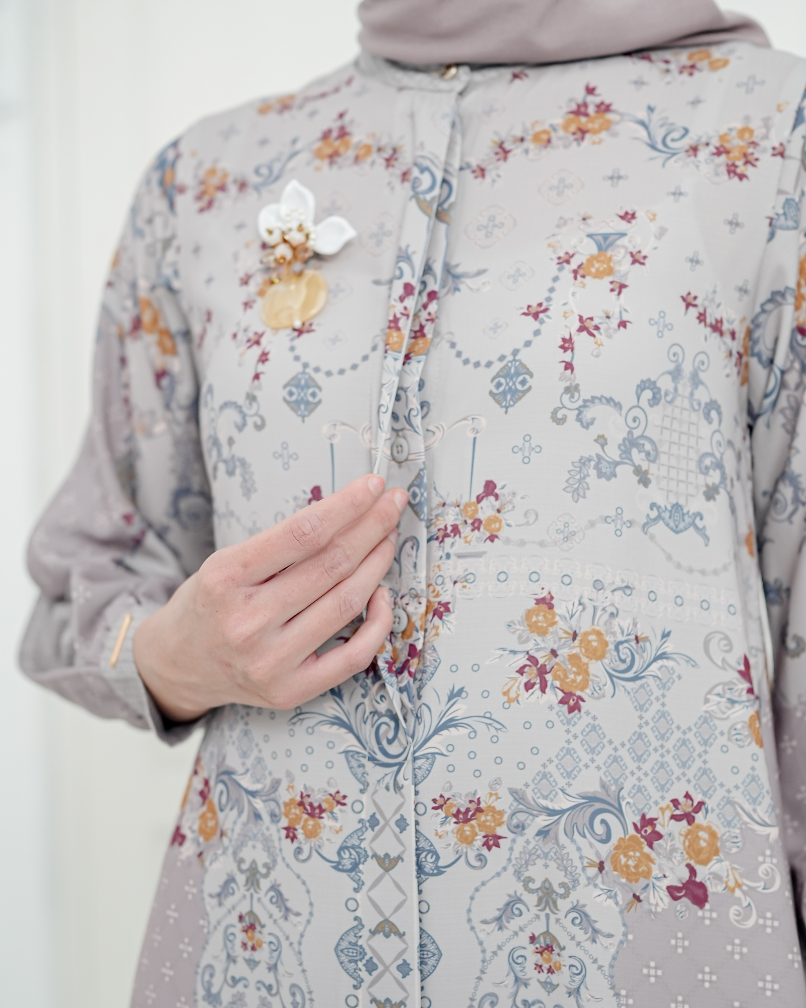 Zysku Xena | Ethereal Dress | Sarimbit Gamis Kancing Depan Busui Friendly