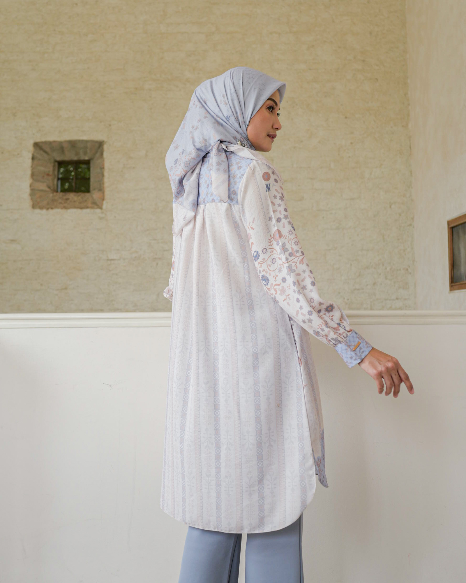 Zysku Xena | Afrin Tunic | Sarimbit Atasan Kancing Depan Busui Friendly