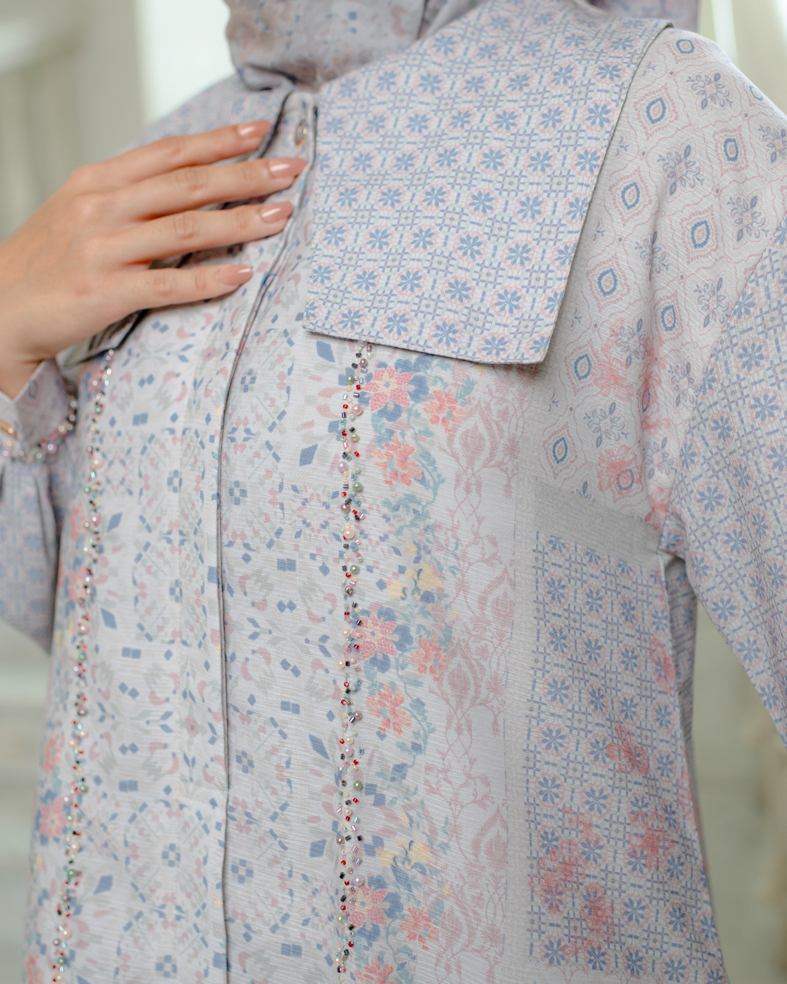 Zysku Xena | (NO PAYET) Chahana Dress | Sarimbit Gamis Kancing Depan Busui Friendly