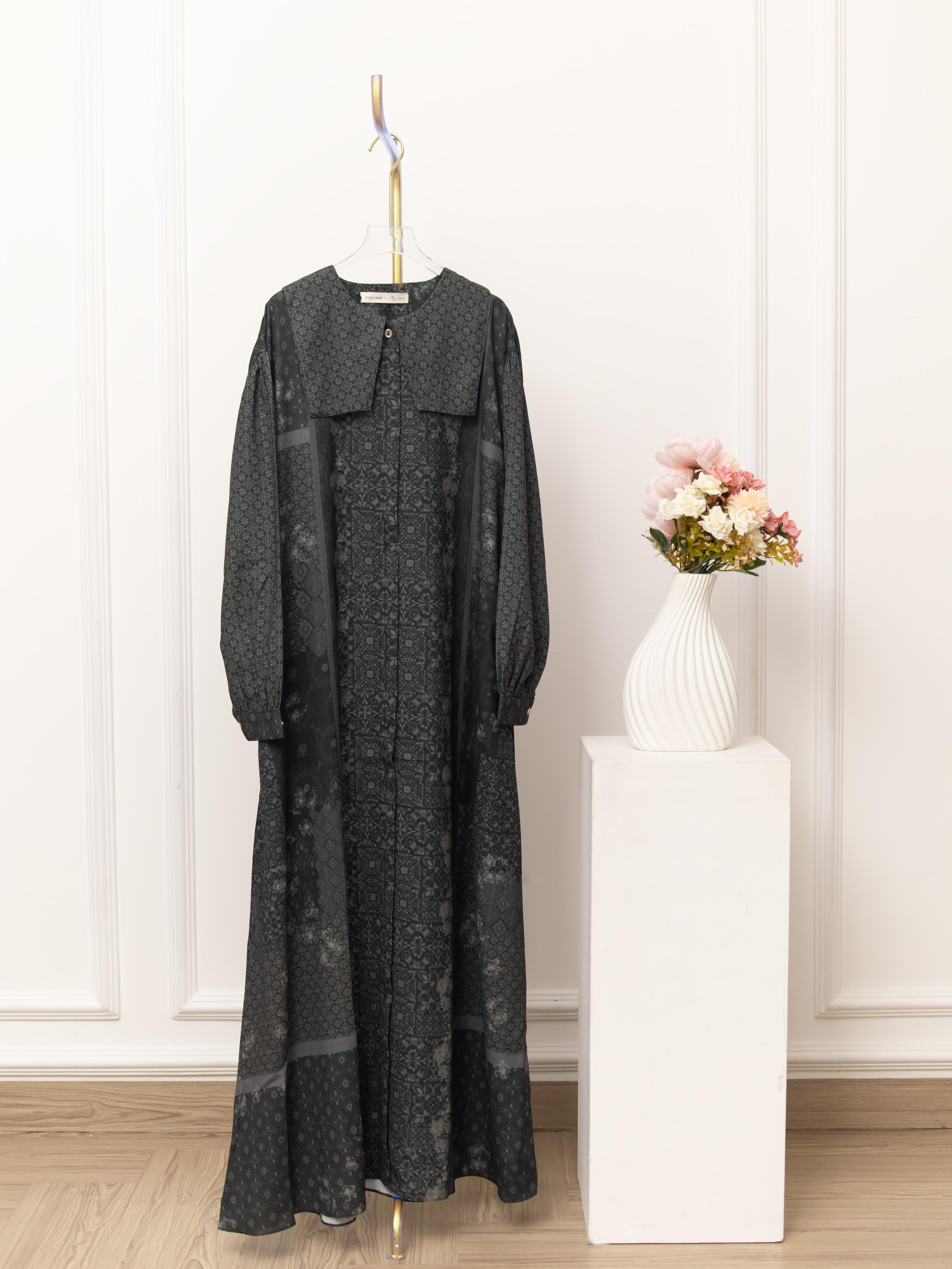 Zysku Xena | (NO PAYET) Chahana Dress | Sarimbit Gamis Kancing Depan Busui Friendly