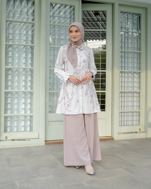 Image of Zysku Xena | Drestha Tunic | Sarimbit Atasan Kancing Depan Busui Friendly