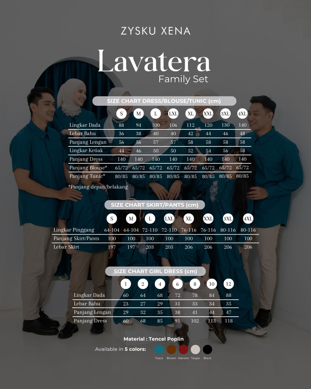 Zysku Xena | Lavatera Girl Dress | Sarimbit Dress Anak