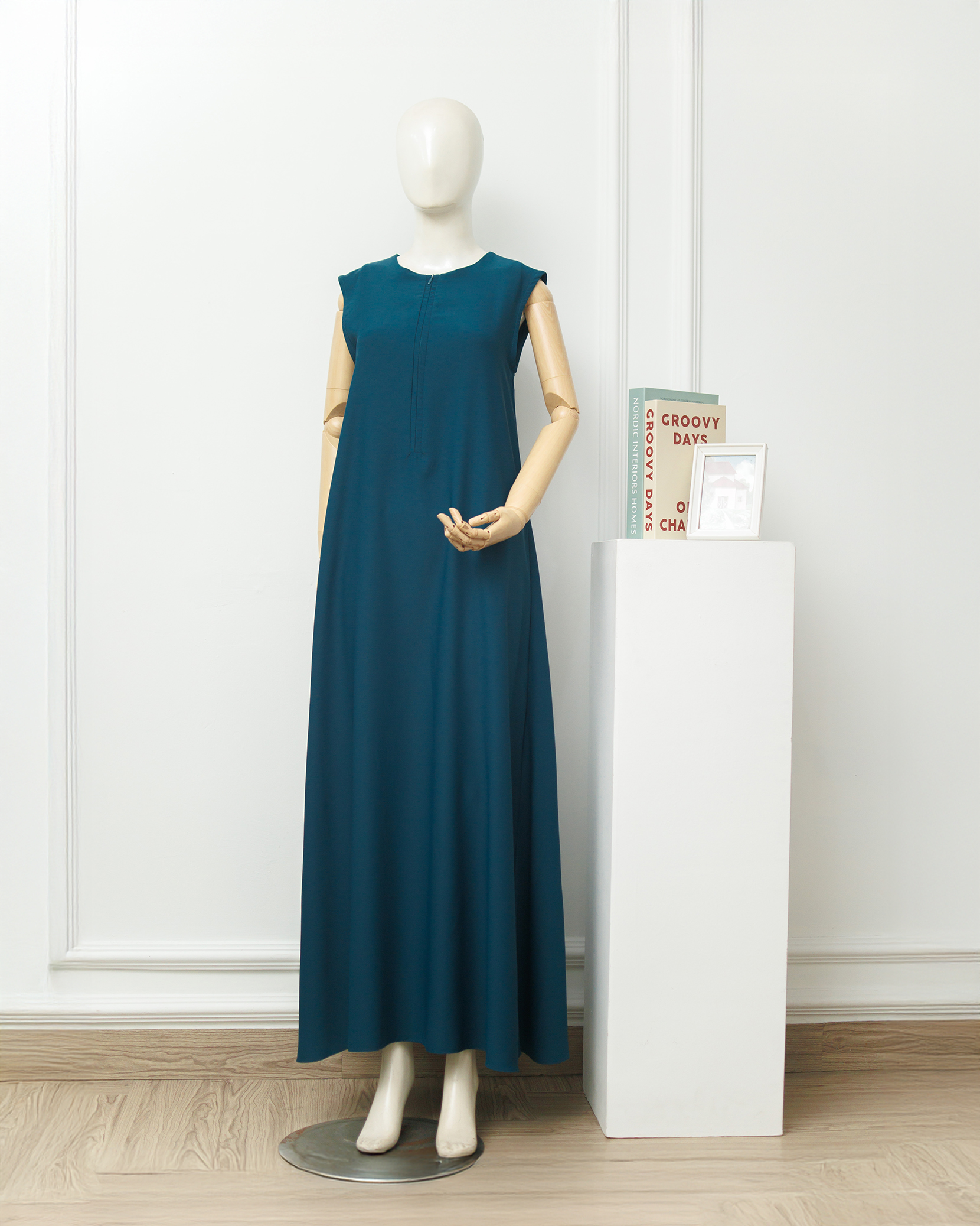 Zysku Xena | Airi Basic Sleeveless Dress - 6 Warna | Gamis Tanpa Lengan Polos