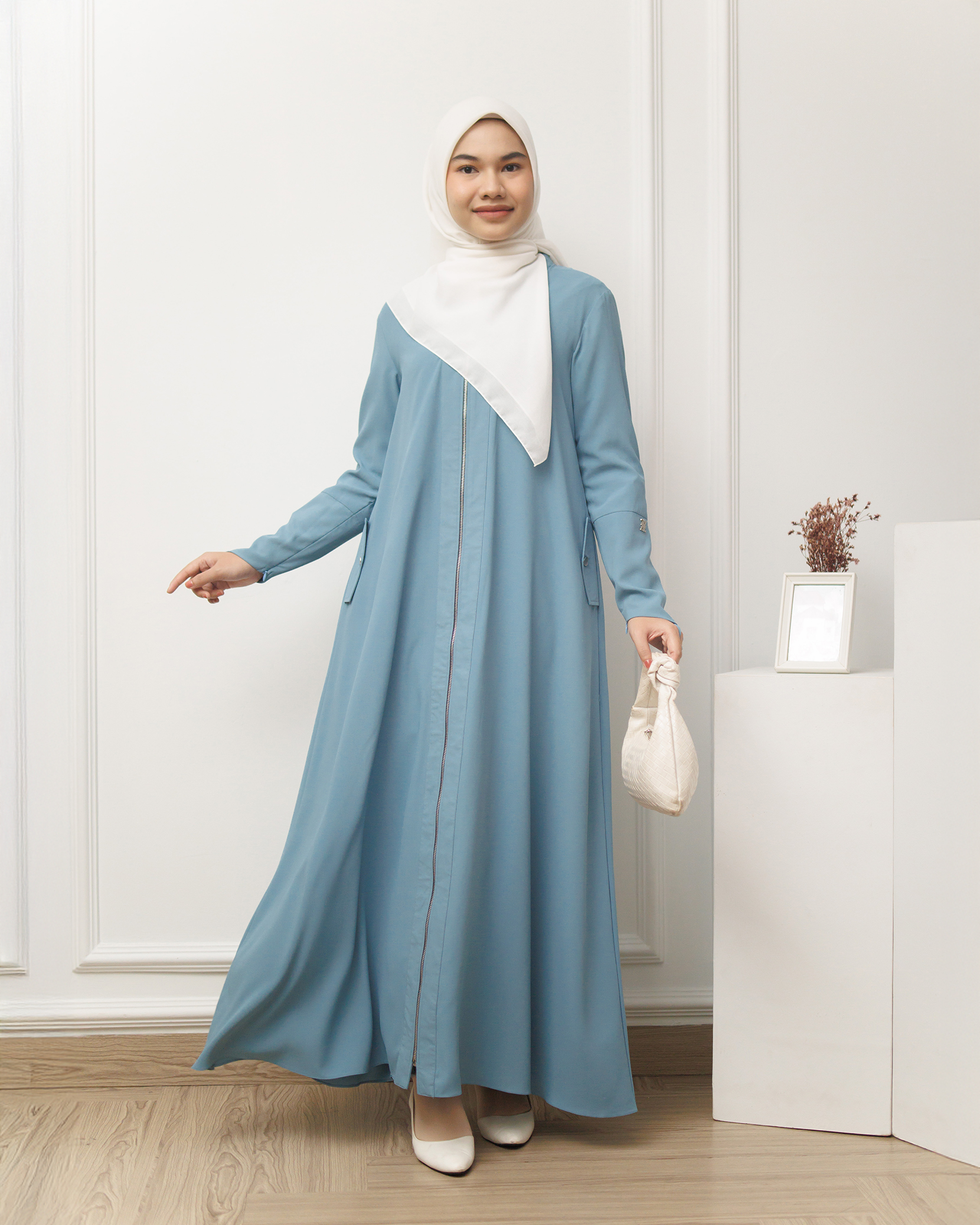 Zysku Xena | Aysel Coat Abaya - 4 Warna | Luaran Outer Panjang Maxi Polos
