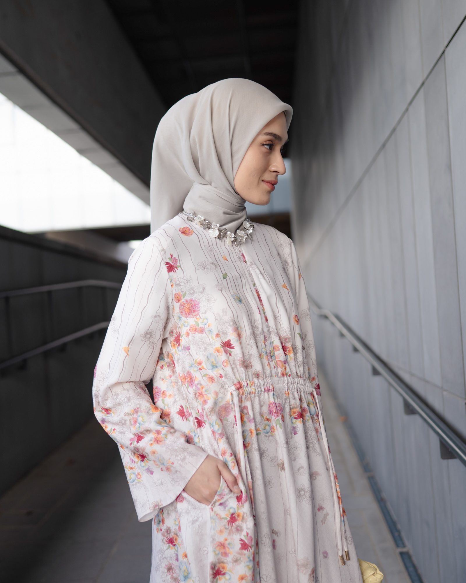 Zysku Xena | Vivera Dress - 3 Warna | Dress Print Busui Friendly Lebaran