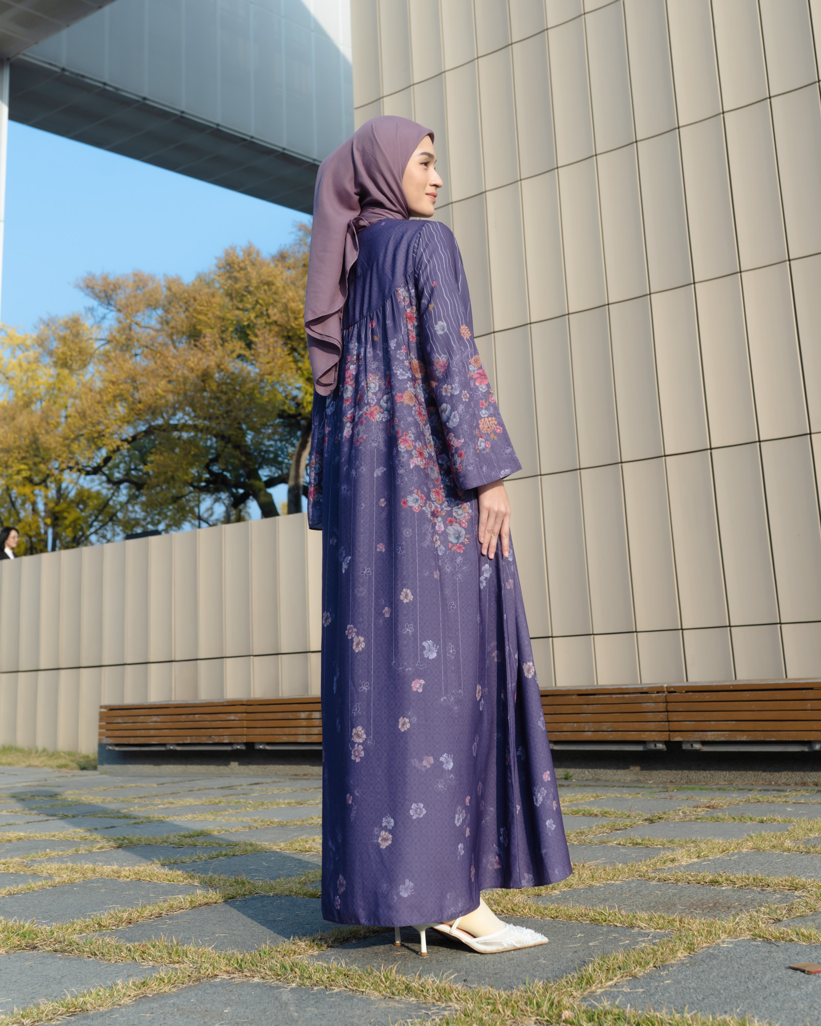 Zysku Xena | Vivera Dress - 3 Warna | Dress Print Busui Friendly Lebaran