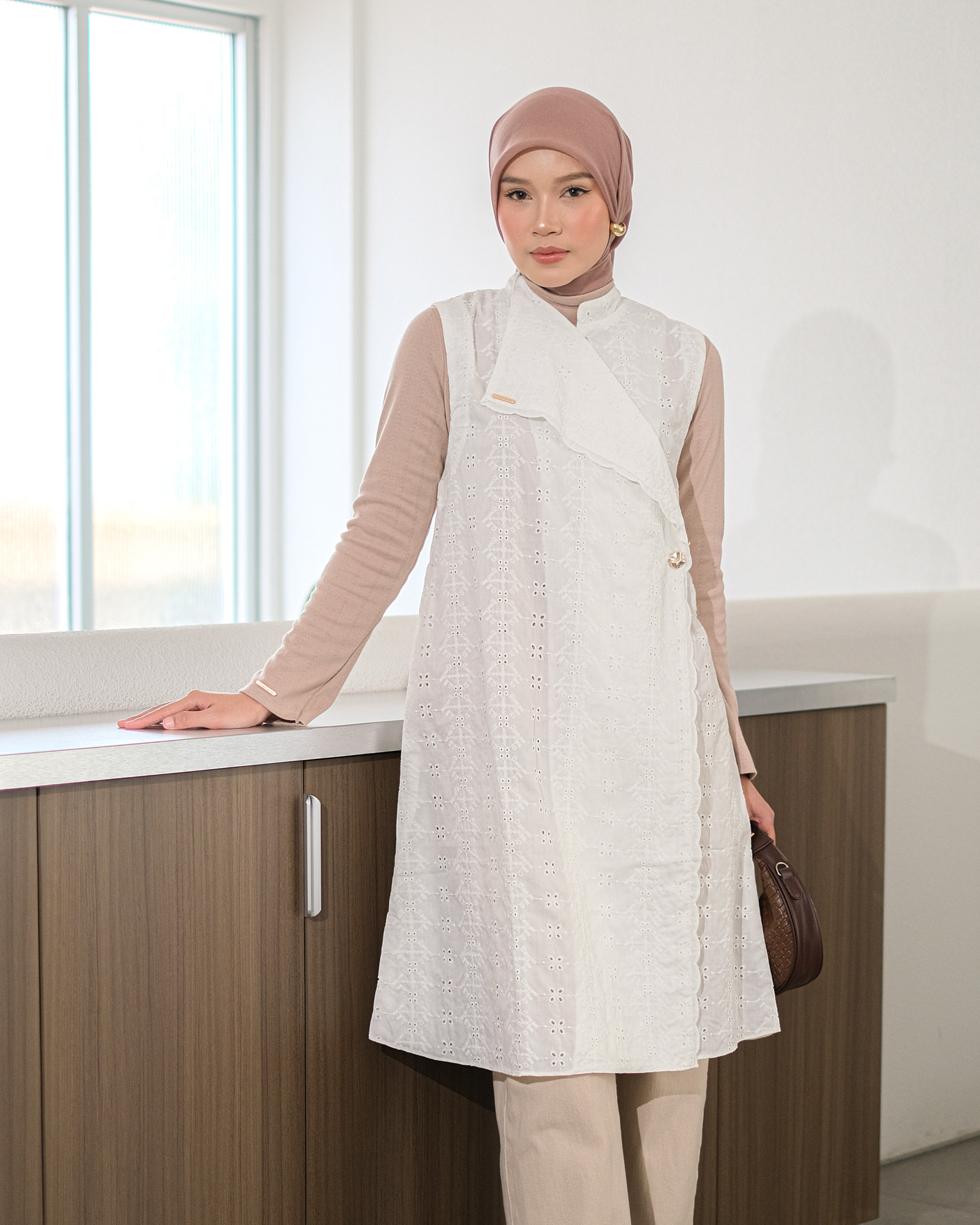 Zysku Xena | Lyora Longline Vest - 3 Warna | Rompi Panjang Tanpa Lengan Katbol