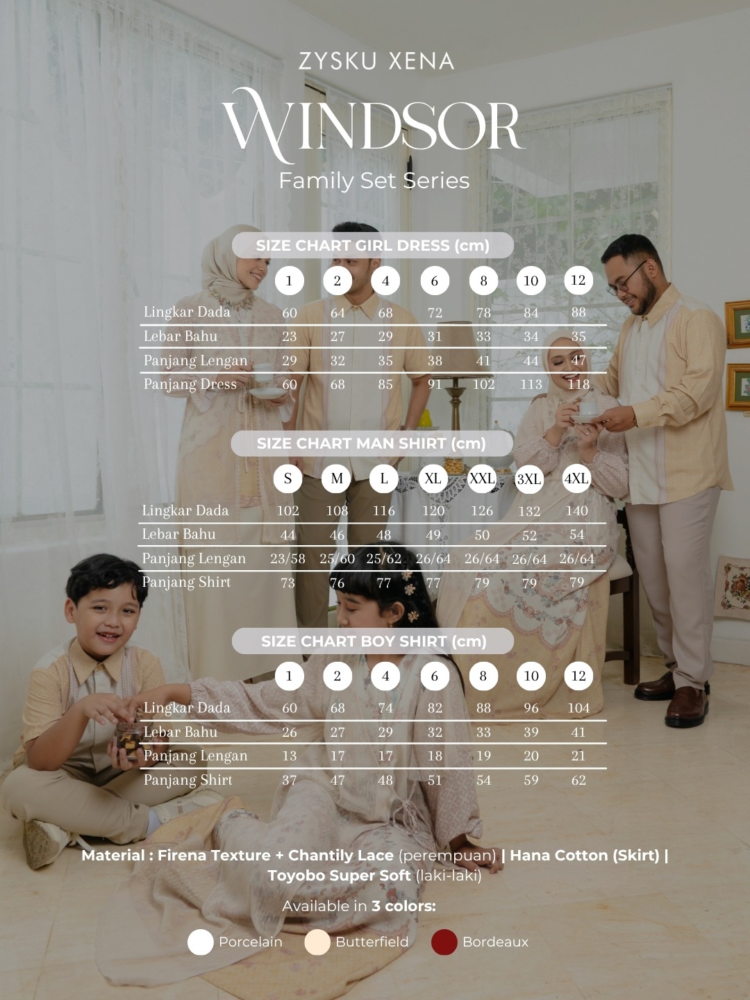 Zysku Xena | Windsor Family Set - Porcelain
