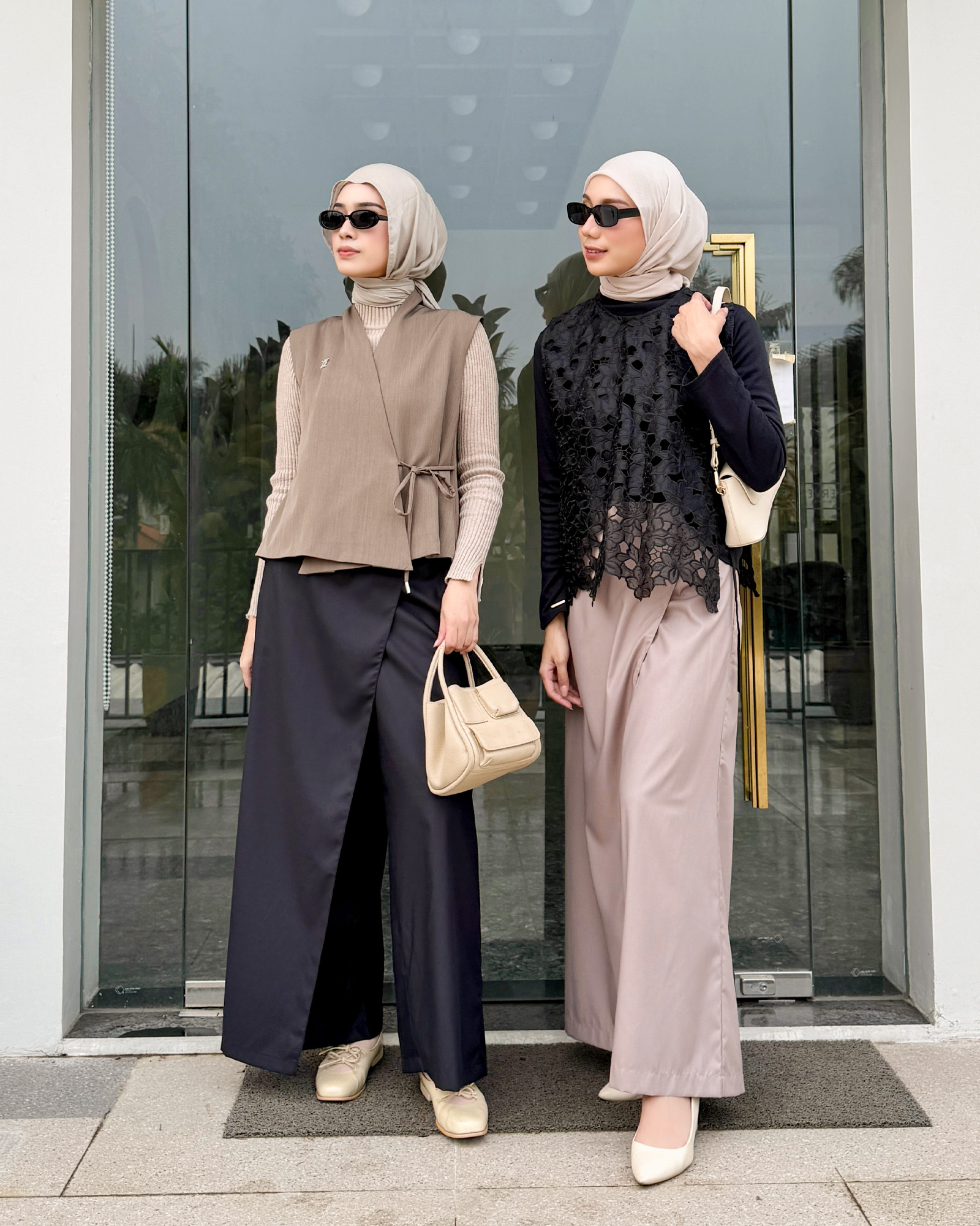 Zysku Xena | Nomi Overlay Pants - 3 Warna | Celana Kulot Flap