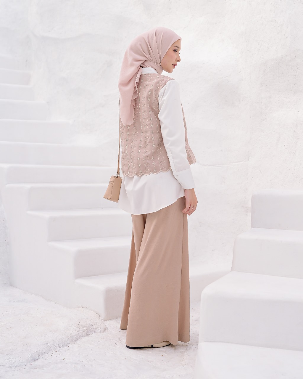Zysku Xena | Daisy Shirt - 4 Warna | Kemeja Layer Katun Bordir Lengan Panjang Wanita