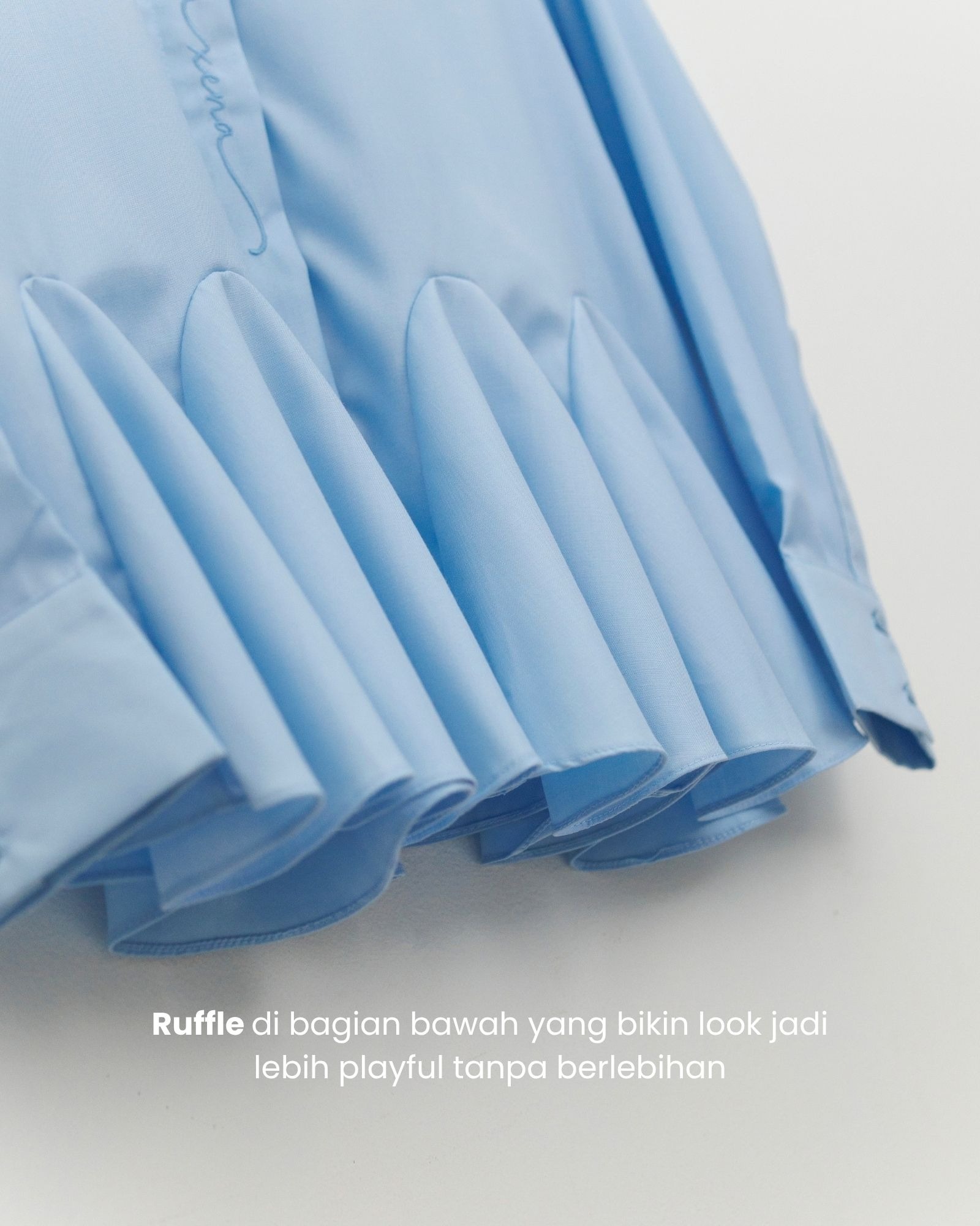 Zysku Xena | Elodie Top - 5 Warna | Atasan Peplum Lengan Panjang