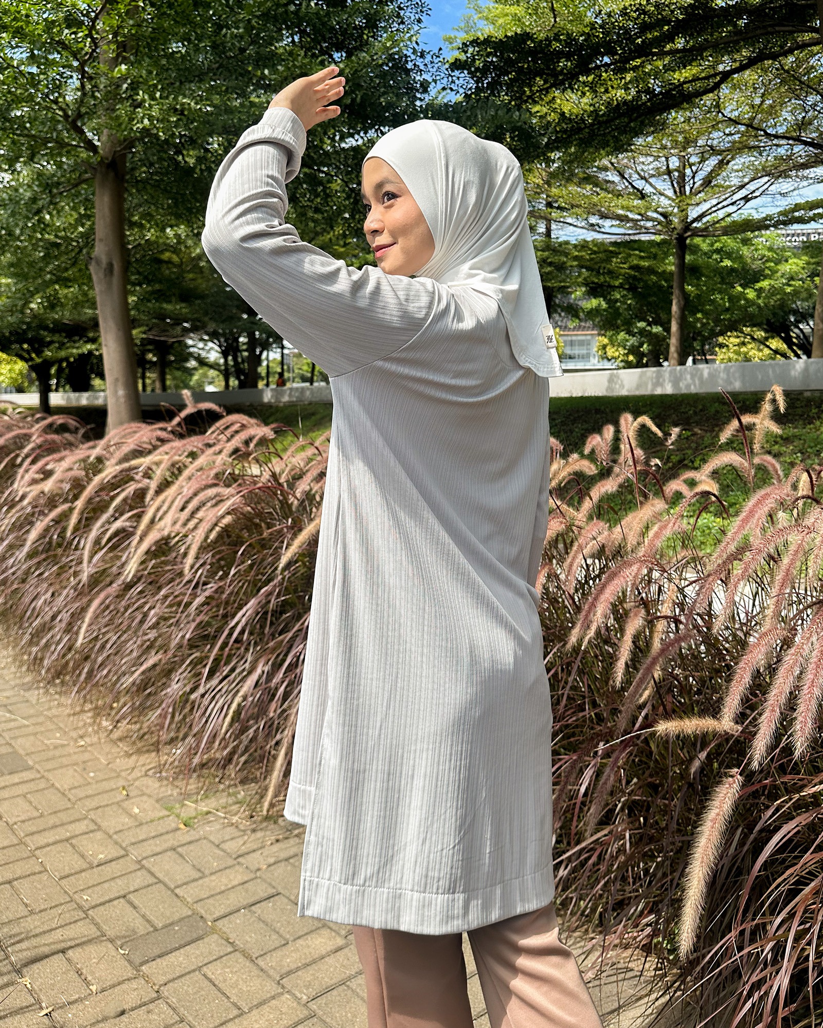 Zysku Xena | Aeris Flex Top | Atasan Olahraga Lengan Panjang Busui Friendly