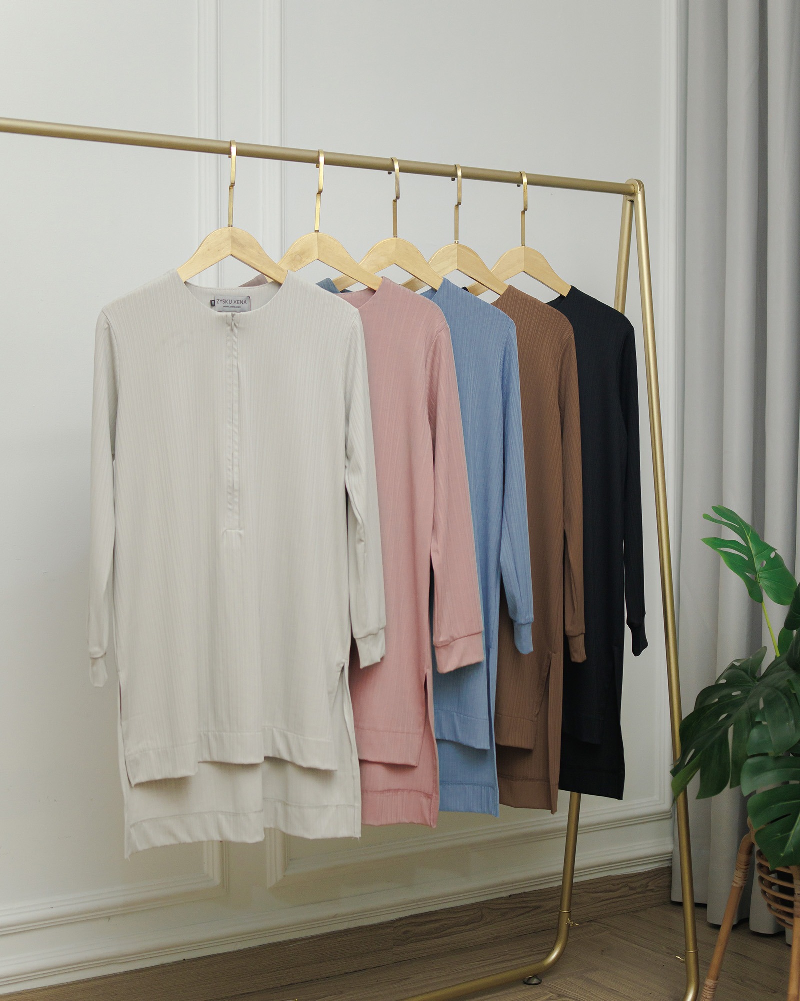 Zysku Xena | Aeris Flex Top | Atasan Olahraga Lengan Panjang Busui Friendly