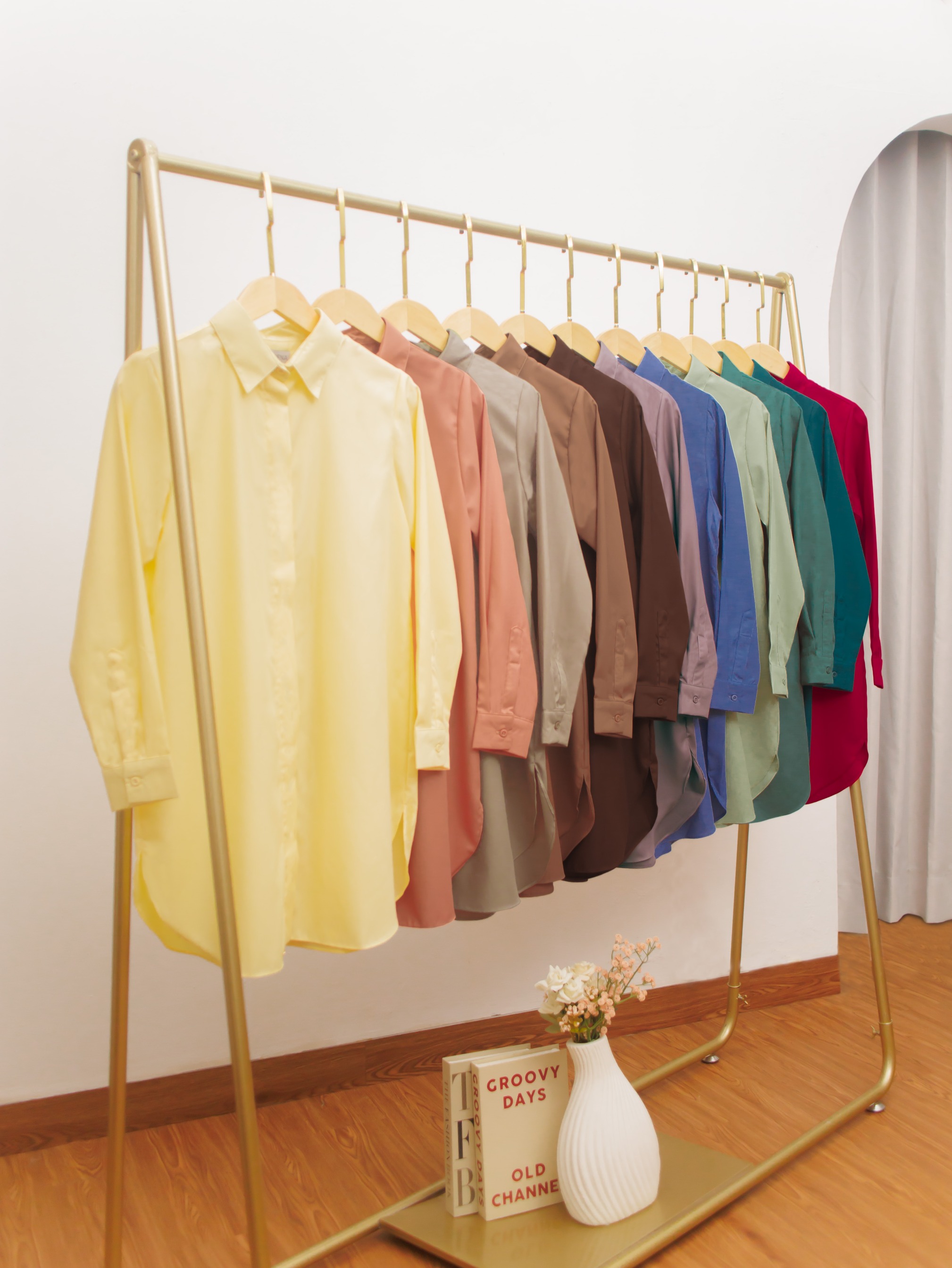 Zysku Xena | Basic Shirt 16 Warna - Color Group 1 | Kemeja Kerja Polos Kantor Wanita Lengan Panjang