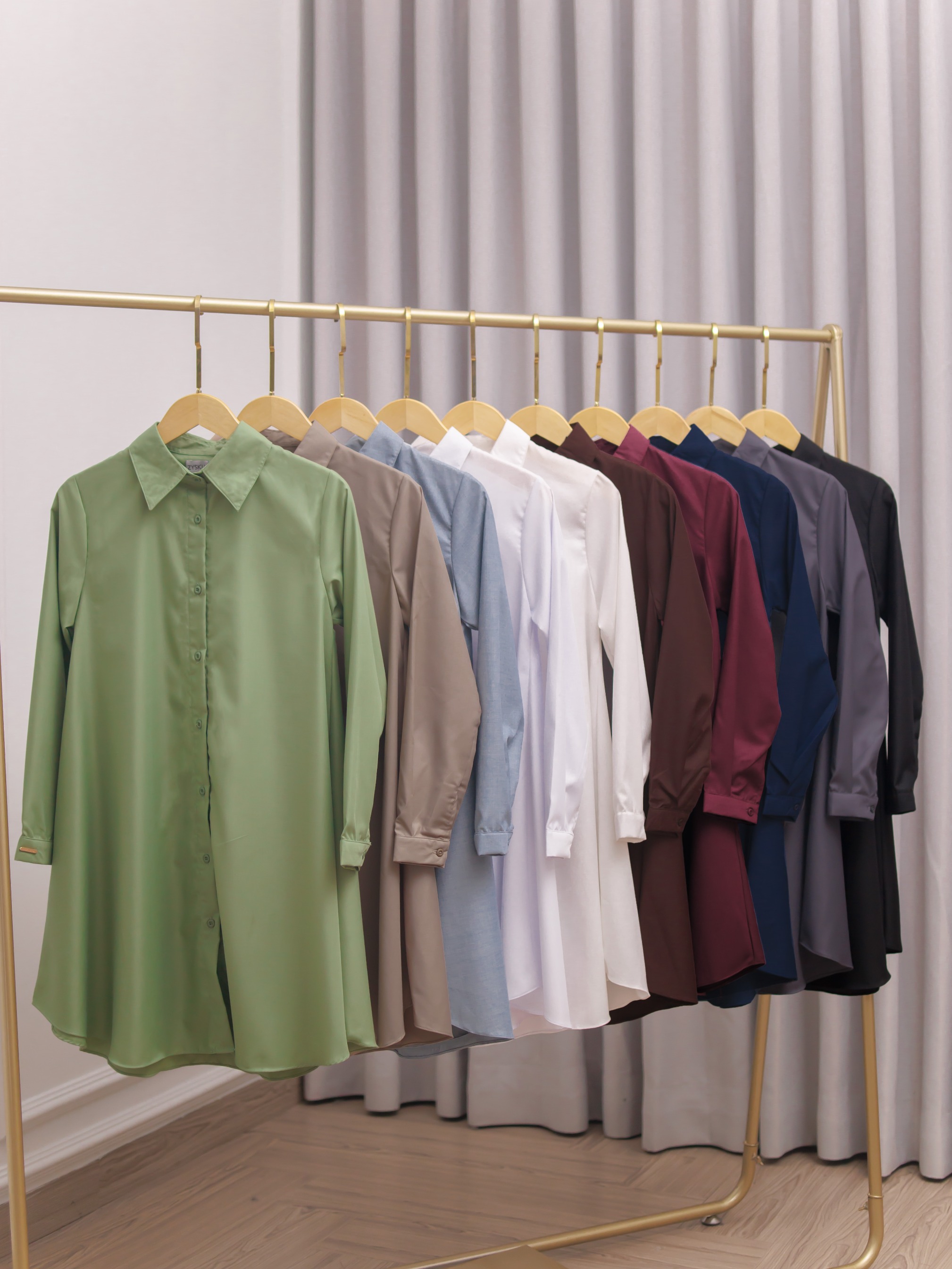 Zysku Xena | Aubrey Shirt - 16 Warna | Kemeja Kerja Basic Kantor Formal Wanita Lengan Panjang