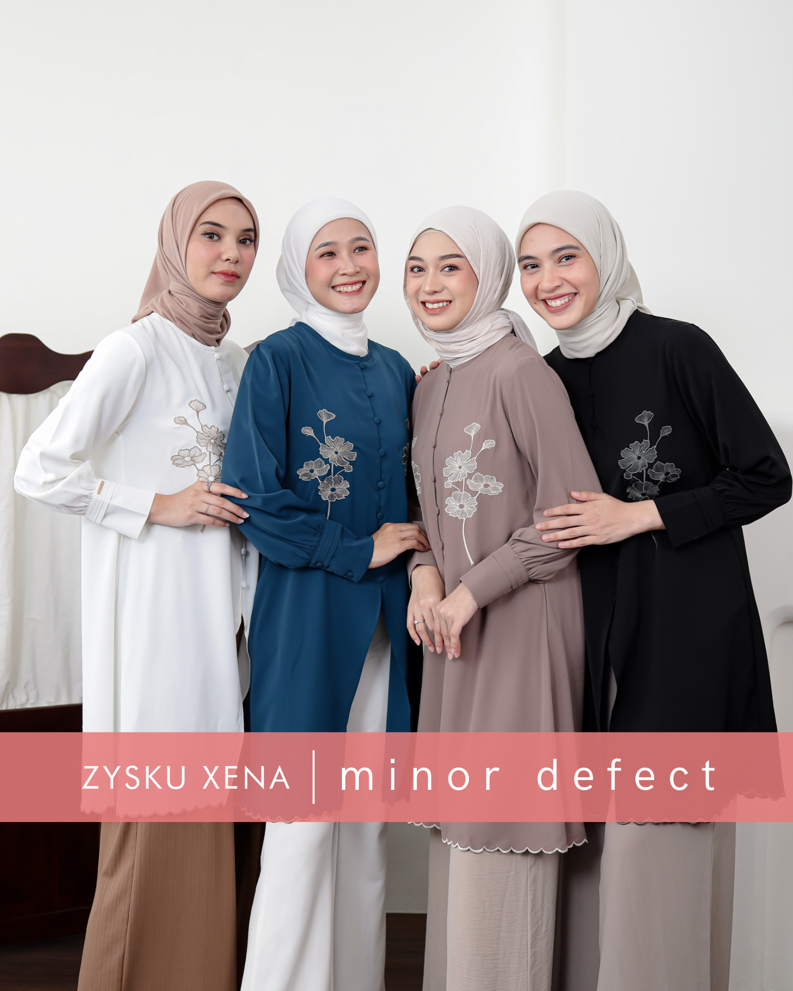 Zysku Xena | Vionne Tunic | Minor Defect | Atasan Tunik Bordir Lengan Panjang