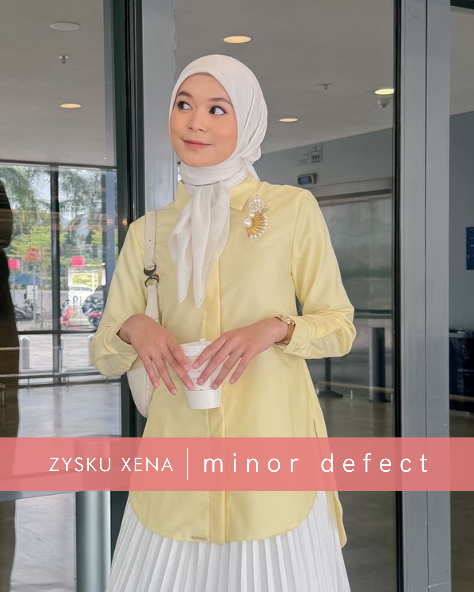 Zysku Xena | Minor Defect | Shorn Shirt | Kemeja Kantor Formal Wanita Lengan Panjang
