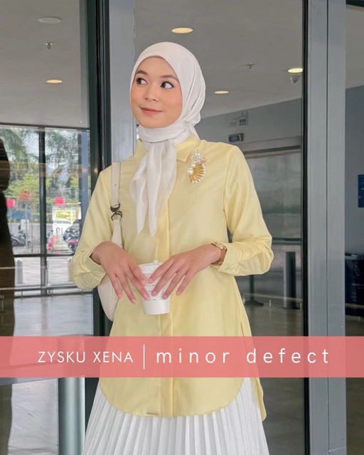Image of Zysku Xena | Minor Defect | Shorn Shirt | Kemeja Kantor Formal Wanita Lengan Panjang