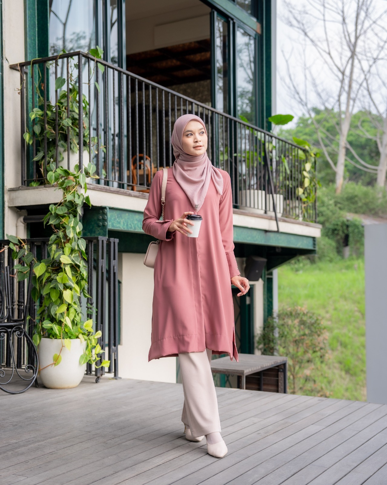 Zysku Xena | Asma Long Shirt | Kemeja Tunic Lengan Panjang Wanita Kantor Formal Busui Friendly