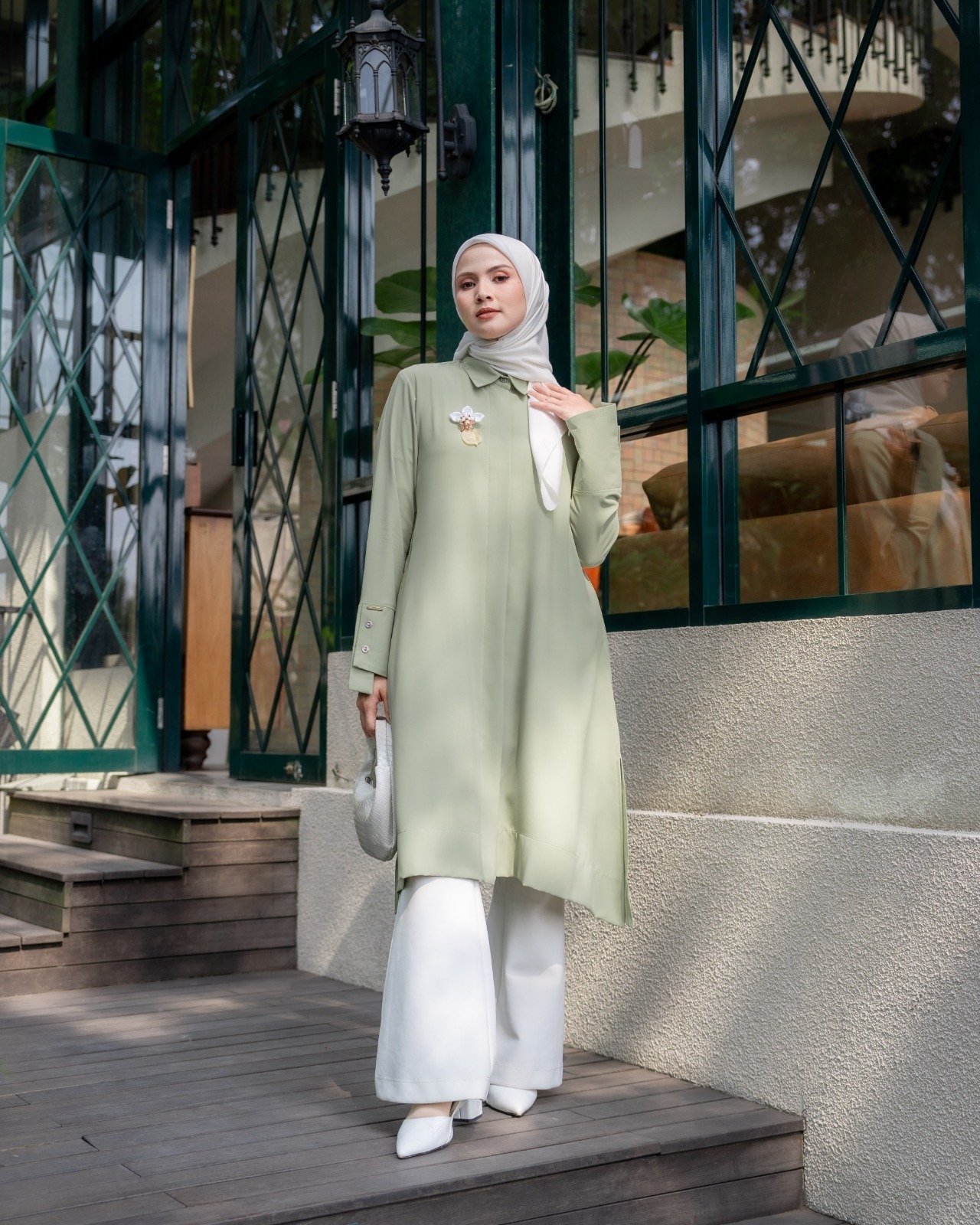 Zysku Xena | Asma Long Shirt | Kemeja Tunic Lengan Panjang Wanita Kantor Formal Busui Friendly