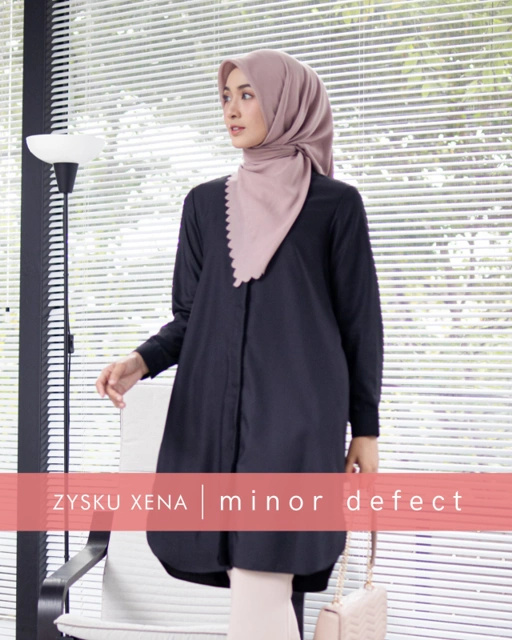 Image of Zysku Xena | Minor Defect | Basic Long - 9 Warna | Kemeja Kerja Polos Kantor Wanita Lengan Panjang