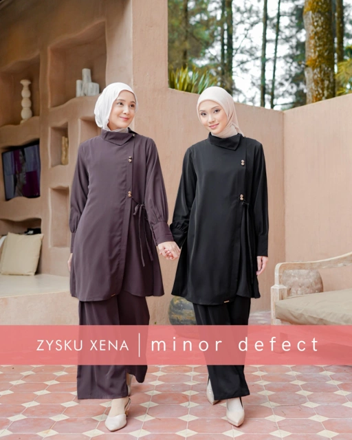 Image of Zysku Xena | MinorDefect | Zivy One set - 4 Warna | Tunik Atasan Setelan Celana Wanita