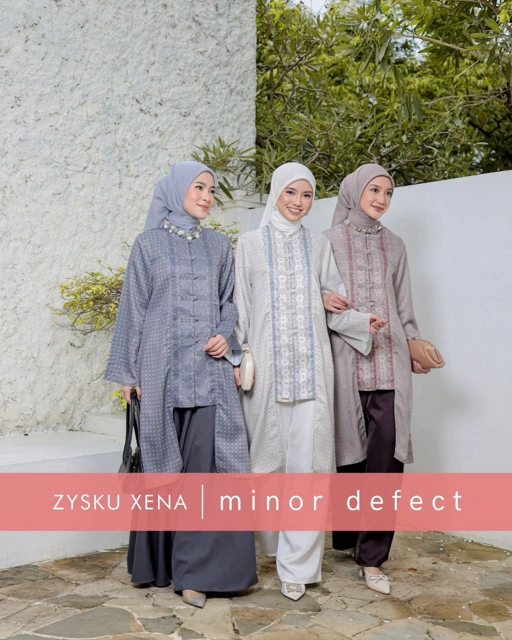 Image of Zysku Xena | Minor Defect | Jade Tunic -3 Warna  | Tunic Print Busui Friendly Lebaran Cheongsam Chinese