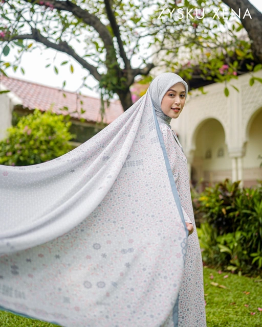 Image of Zysku Xena | Samira Scarf - 3 Warna | Kerudung Sarimbit Motif Segi Empat