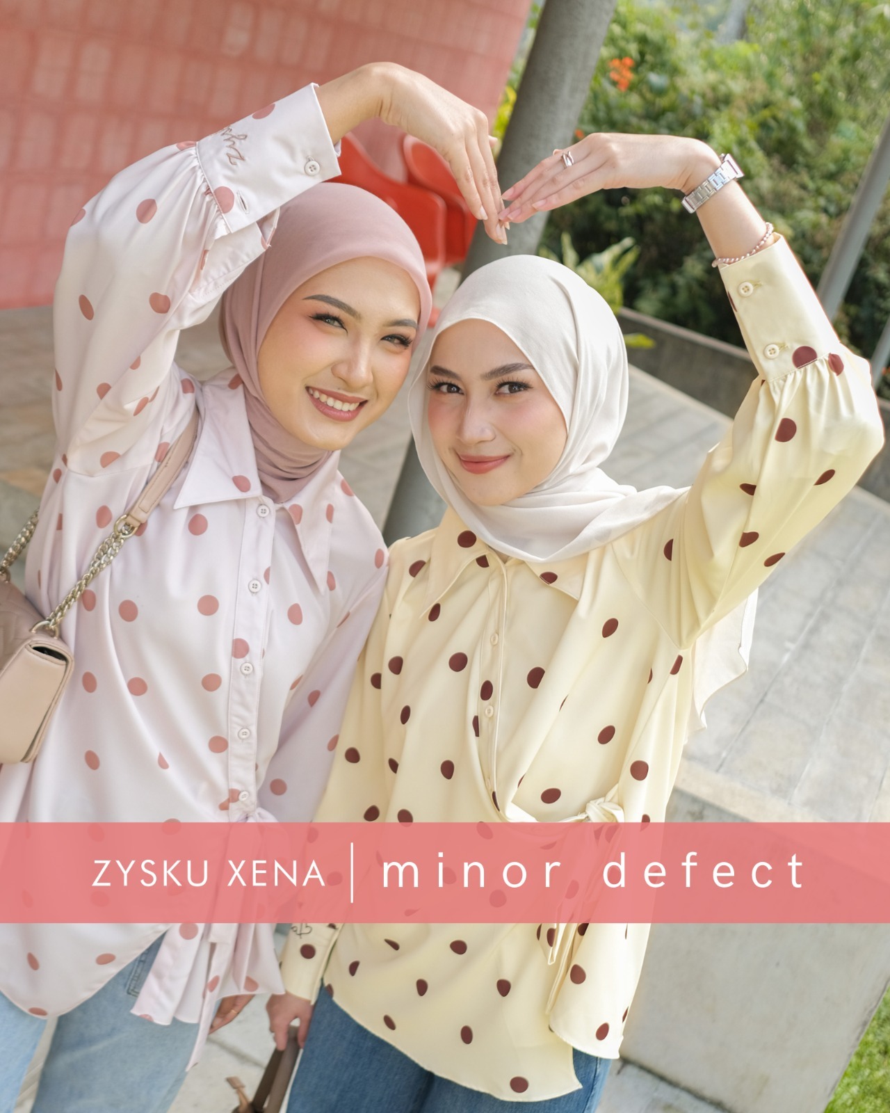 Zysku Xena | Minor Defect | Nerine Blouse | Atasan Kemeja Polkadot Casual