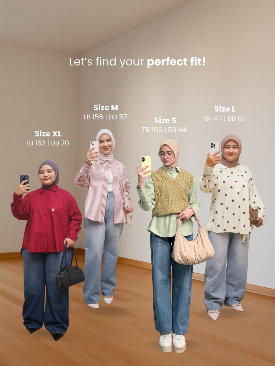 Zysku Xena | Alma Straight Jeans - 3 Warna | Celana Denim Lurus Longgar